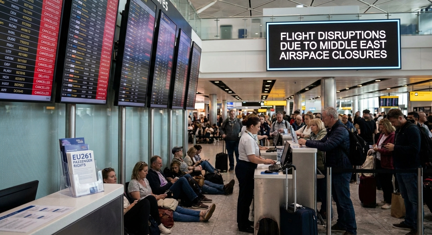 Wereldwijd luchtverkeer verstoord door conflicten in het Midden-Oosten