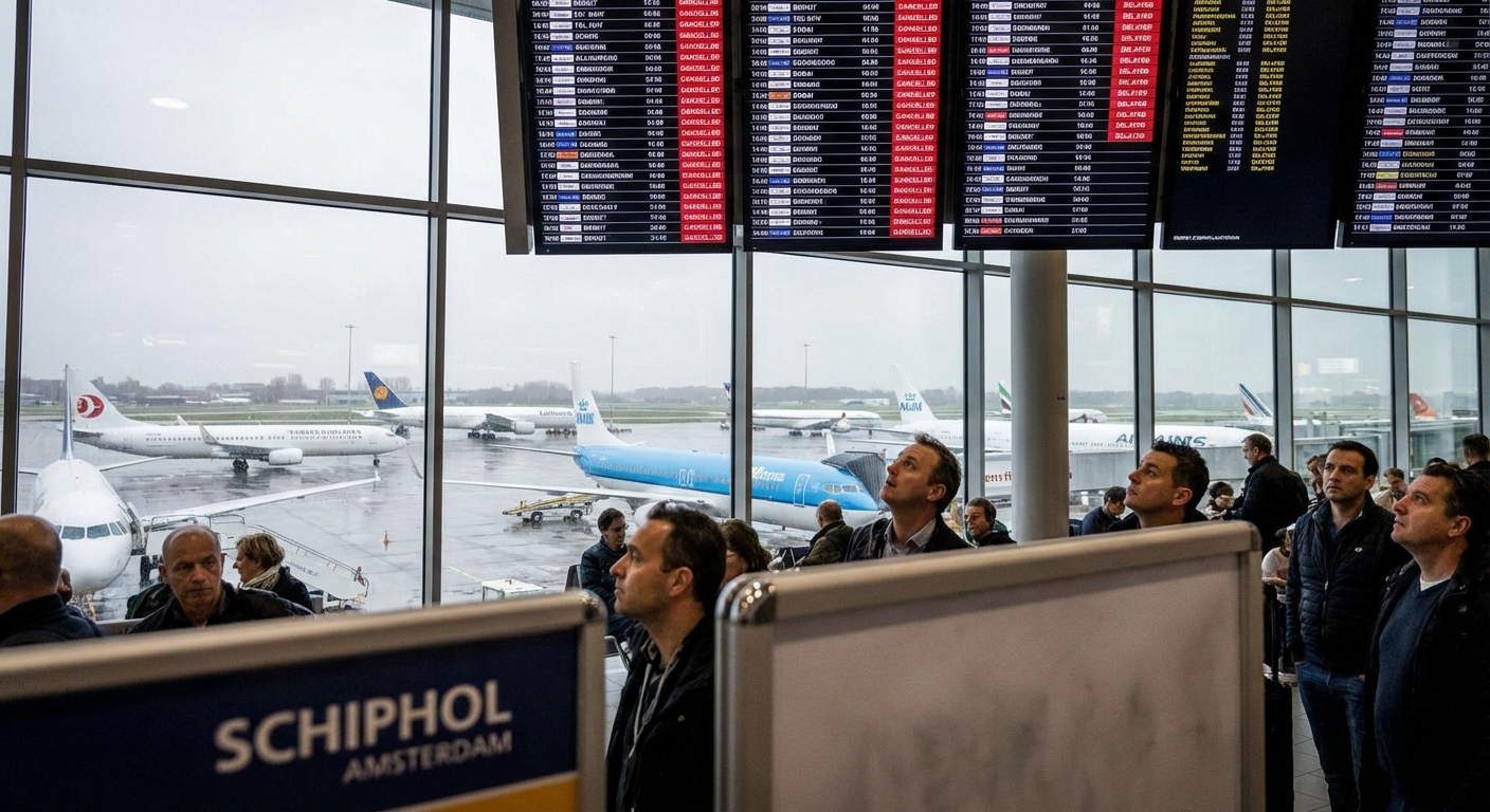 Oorlogsgeweld legt vliegtuigen stil: gevolgen voor Schiphol en passagiers