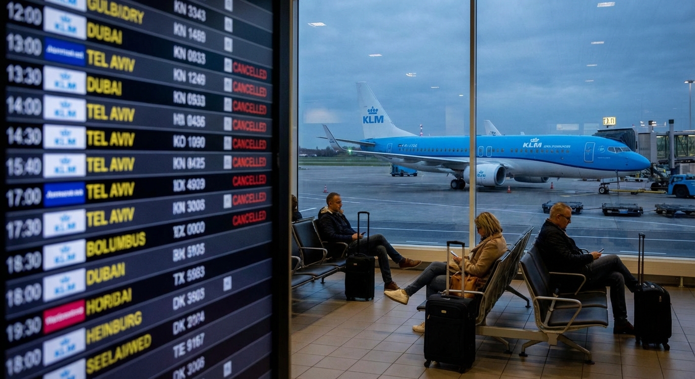 KLM houdt vluchten naar het Midden-Oosten voorlopig stil