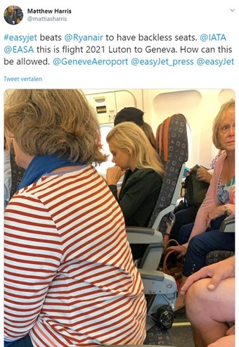 Tweet easyjet passagier