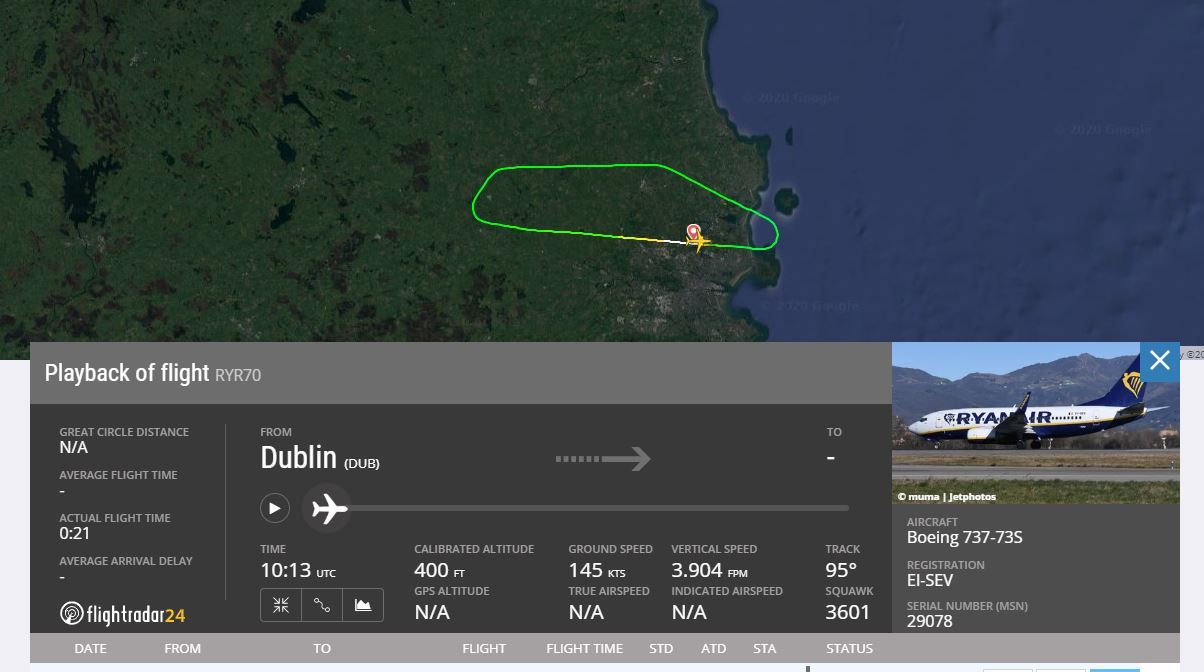 Ryanair vliegt... rondjes?